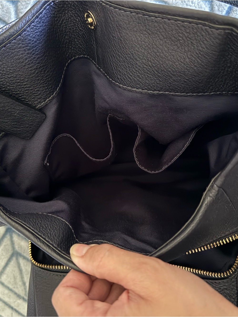 Coach Navy Phoebe Madison Bag - Picture 9 of 10